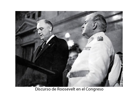 Roosevelt  y Justo en el congreso